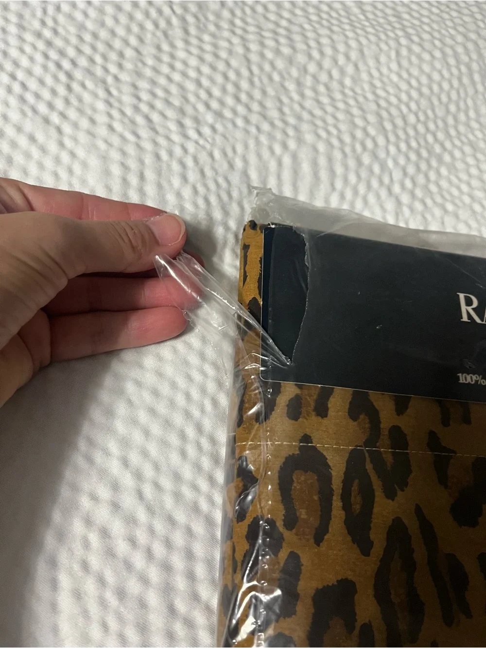 Ralph Lauren leopard print flat, twin sheet Midieval collection